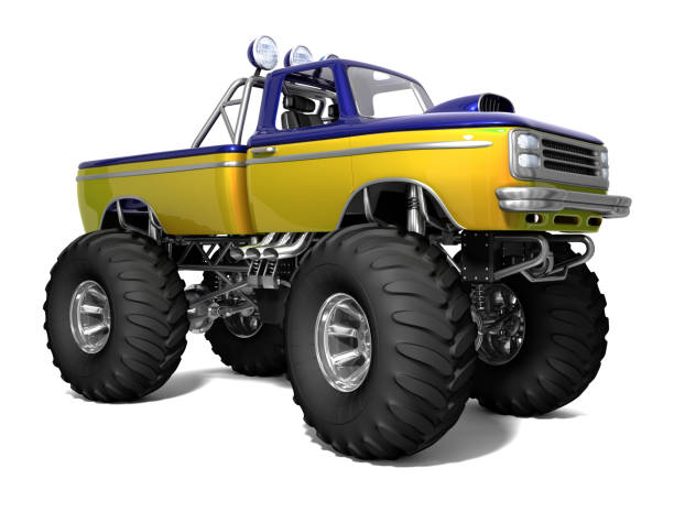 istock Monster truck. Big foot. 1098192150