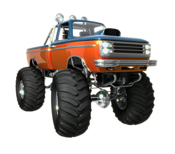 istock Monster truck. Big foot. 1098192160