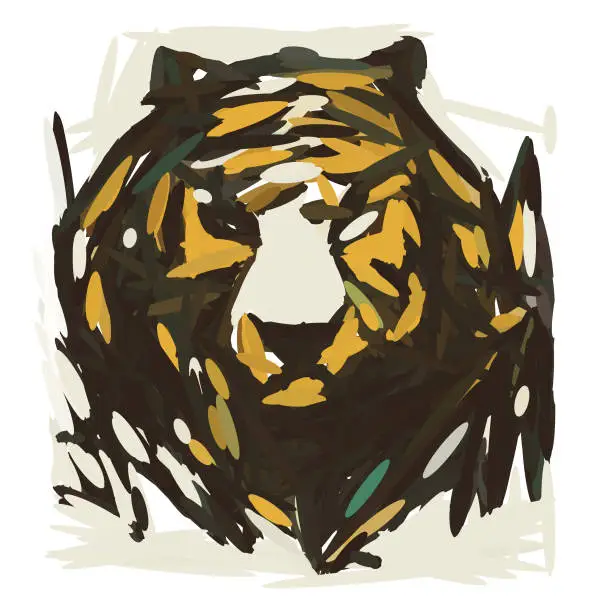 Vector illustration of Tiger illustration