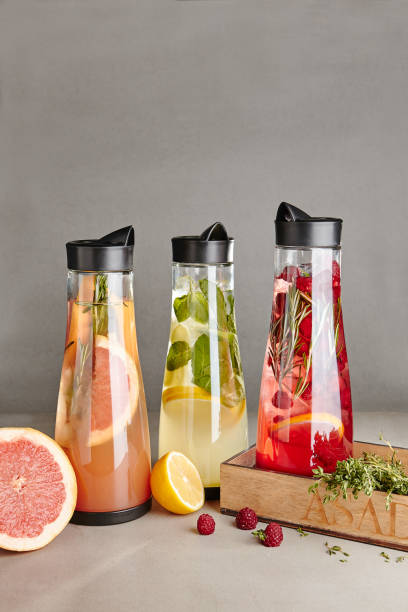 istock Set of Lemonades - Grapefruit and Mohito with Rosemary 1098209284