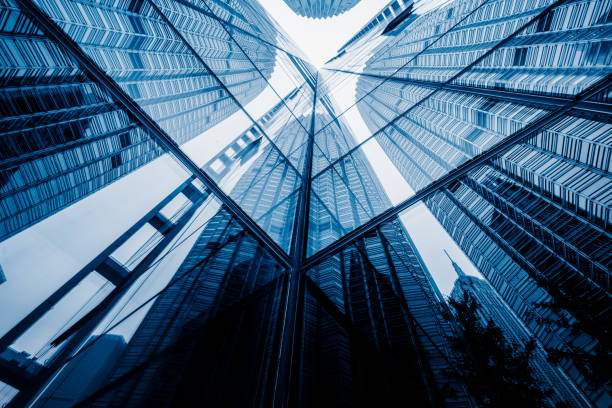 istock Low angle view of skyscrapers 1098211176