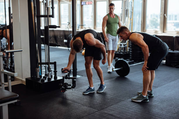 istock Personal trainer filming work out for social media 1098213644