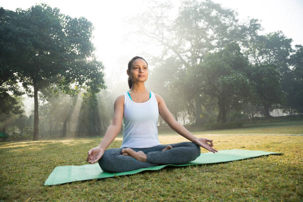 istock Meditation in the park - Stock image 1098213668