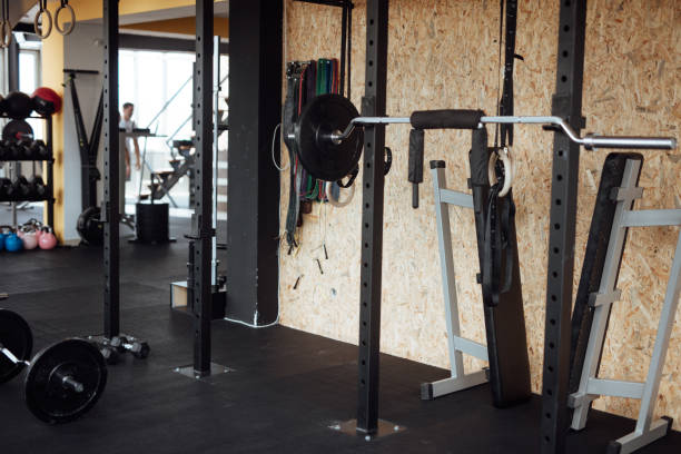 istock Gym background with Equipment 1098214160