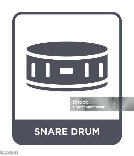 Snare Drum Icon Vector On White Background Snare Drum Trendy Filled Icons From Music And Media Collection Stock Illustration - Download Image Now