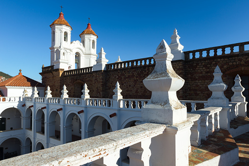 Belfry of San Felipe de Neri Monastery, Sucre in Bolivia
