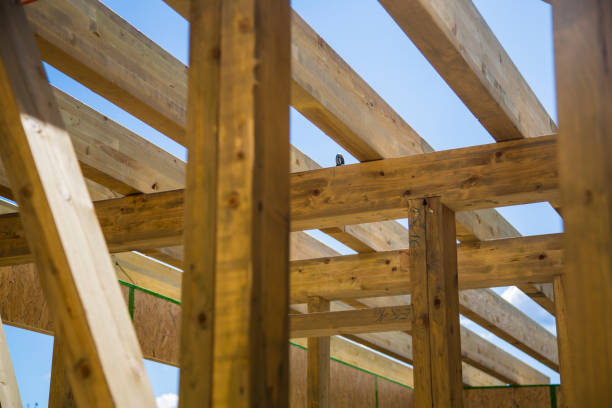 istock New wooden house frame 1098216898