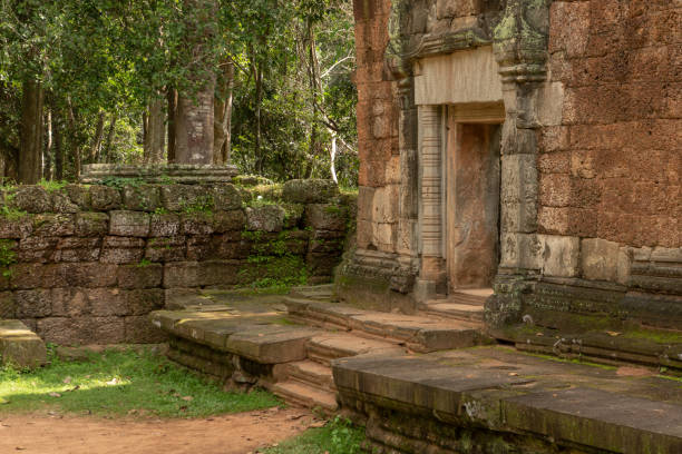 istock Steps to entrance to stone forest temple 1098217238