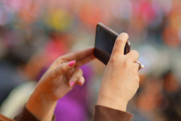 istock Female hands with moible phone 1098218722