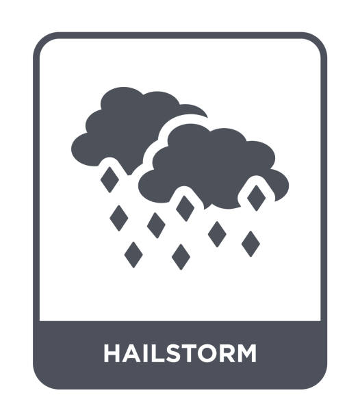 hailstorm icon vector on white background, hailstorm trendy filled icons from Meteorology collection hailstorm icon vector on white background, hailstorm trendy filled icons from Meteorology collection car hailstorm stock illustrations