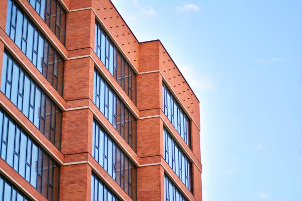 istock Modern office building with facade of glass 1098221150