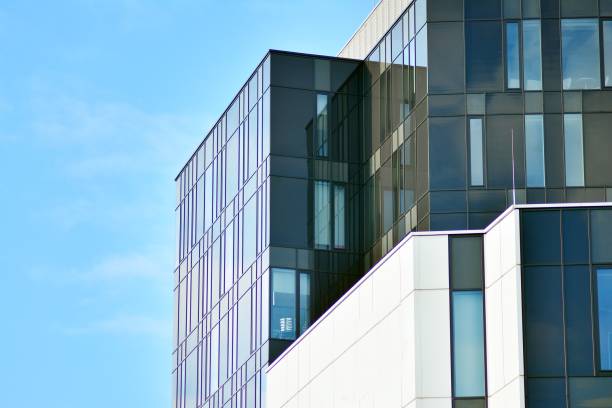 istock Modern office building with facade of glass 1098221740