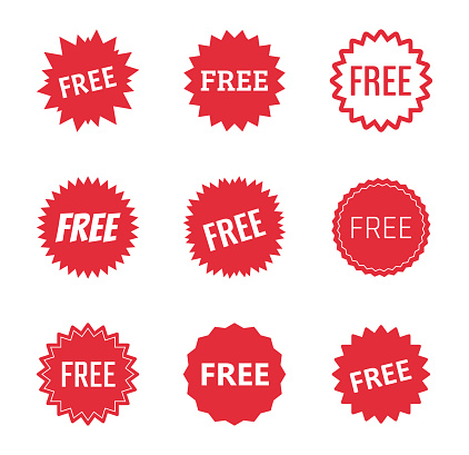 free icon set, free labels and stickers