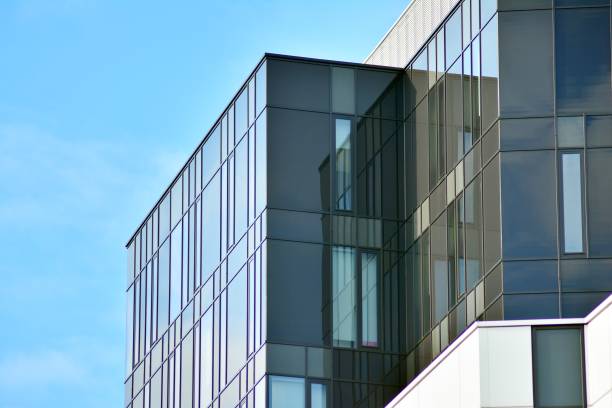 istock Modern office building with facade of glass 1098223724