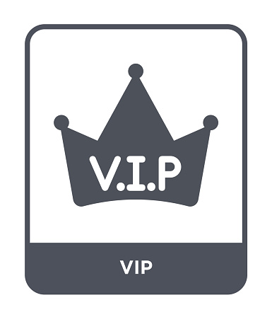 Vipsymbol Vektor Auf Weißem Hintergrund Viptrendige Gefüllt Symbole Von ...