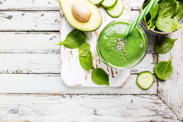 istock Healthy green smoothie 1098226790