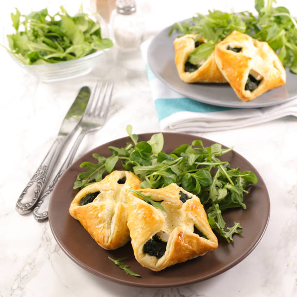 puff pastry with spinach and cheese