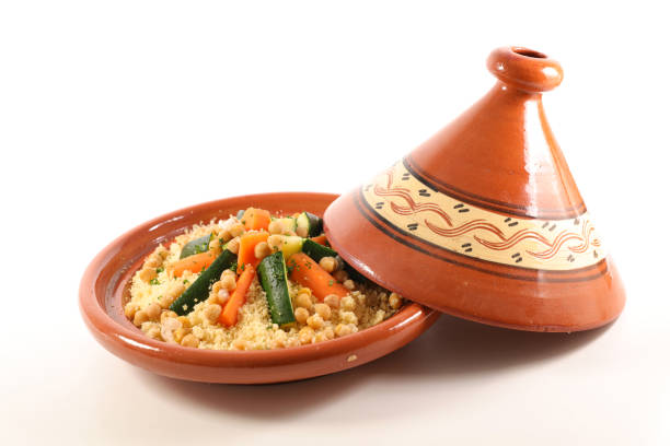 rustic traditional tajine rustic traditional tajine tajine stock pictures, royalty-free photos & images