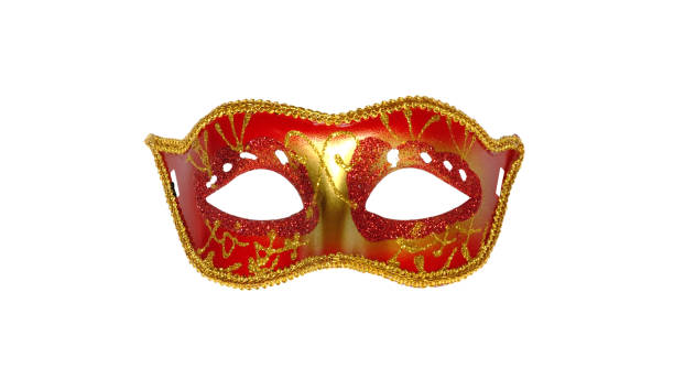 máscara roja - mask masquerade mask venice italy costume fotografías e imágenes de stock