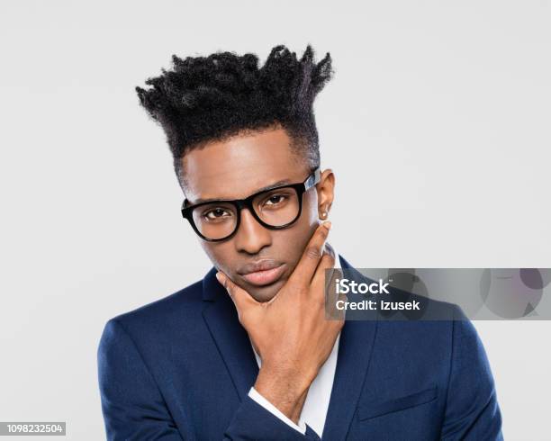 Handsome Afro American Businessman Stock Photo - Download Image Now - African Ethnicity, African-American Ethnicity, Business