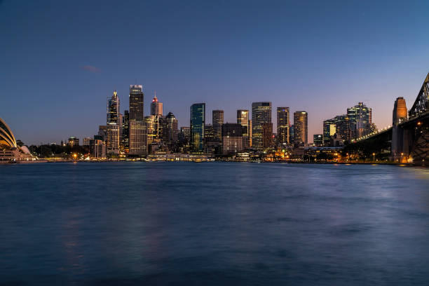 istock generic modern cityscape with water reflection in twilight sunset 1098233662