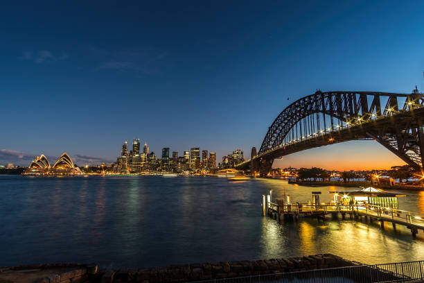 istock generic modern cityscape with ferry in dusk sunset 1098233742
