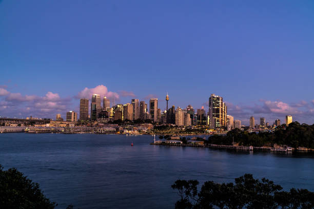 istock generic modern cityscape with water reflection in dawn night 1098233794