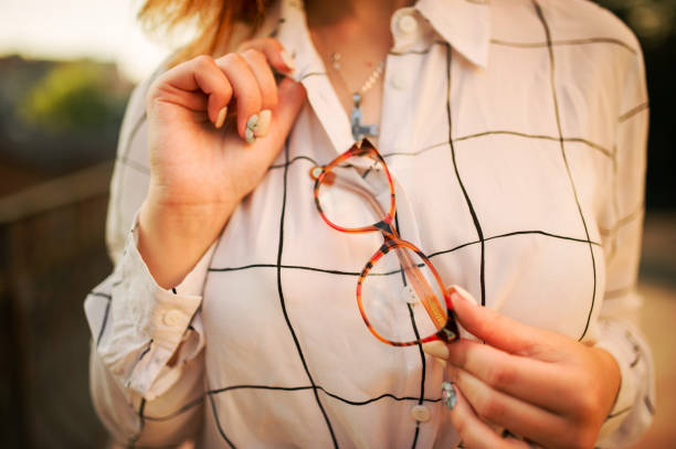 istock Attractive redhaired woman in eyeglasses 1098237992