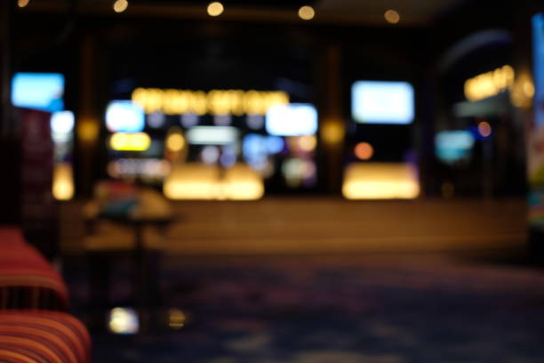 Defocused theater ultramodern lobby