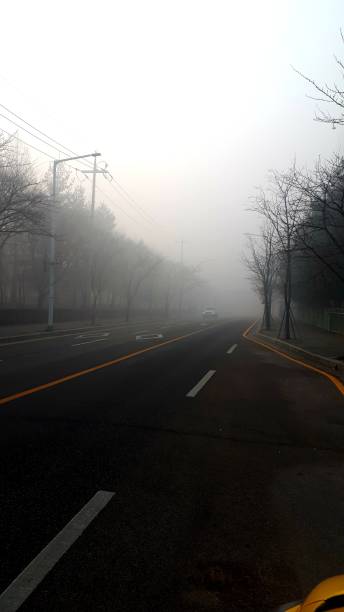istock a foggy road 1098251698