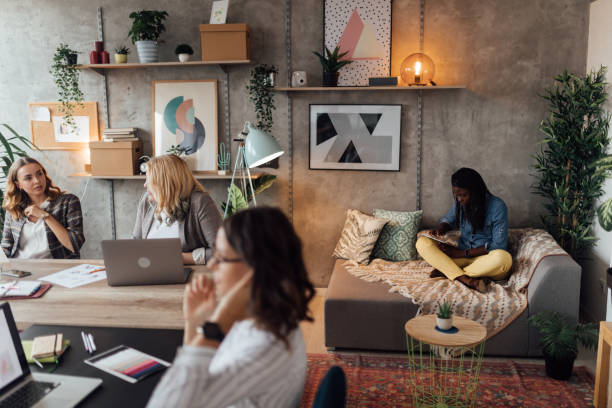 istock Group of working women in the office 1098253370