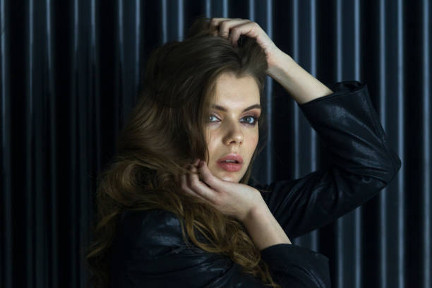 istock Young russian woman posing at studio in istanbul turkey 1098255038