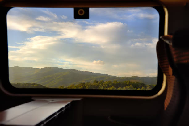 Amazing Italian landscape from the train window