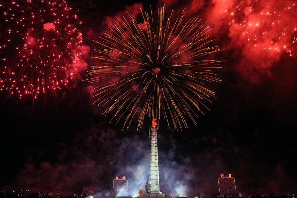 Fireworks show in North Korea