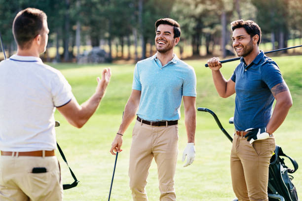 istock Group of golfers having a conversation 1098268158