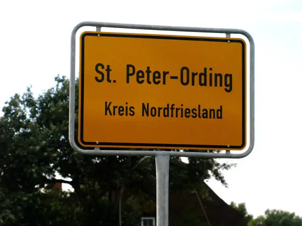 place-name-sign at St. Peter-Ording