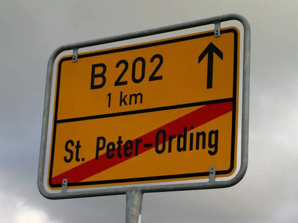 place-name-sign at St. Peter-Ording