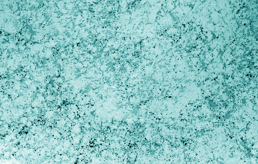 Structure of pottery in cyan tone. Abstract background and texture.