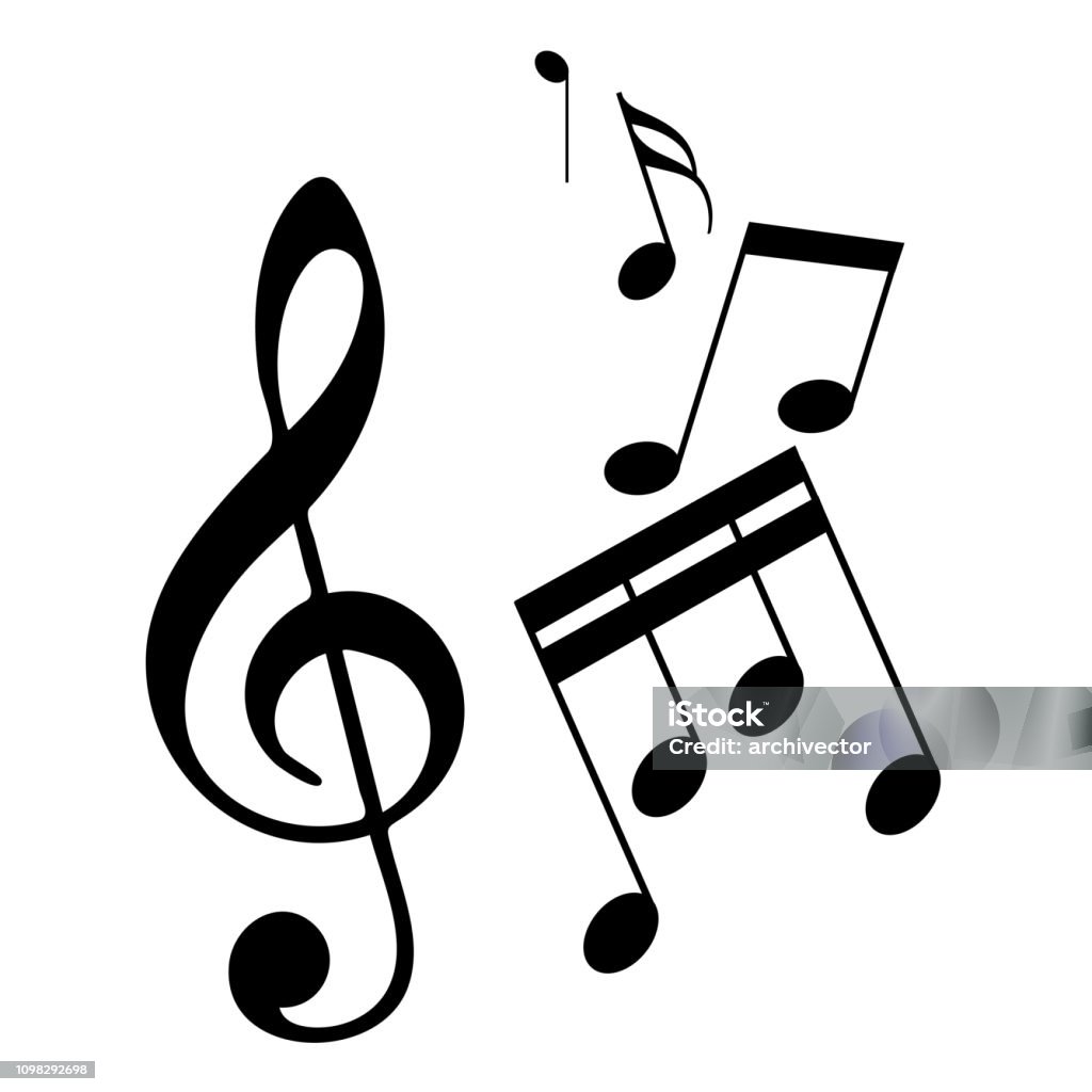Note De Musique Dessin De Partition Partition De Musique Vecteurs libres de droits et plus d'images vectorielles de Note de musique - Note de musique, Musique, Clé de sol - iStock