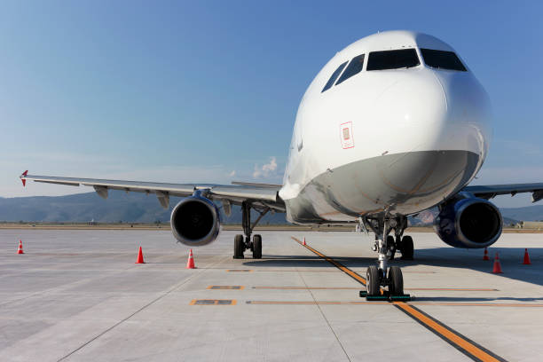 istock Commercial air plane on a white background . 1098294496