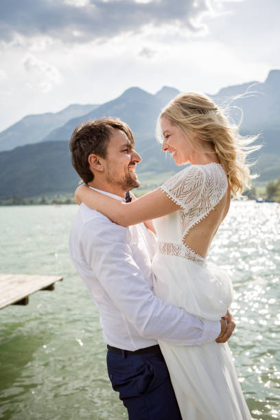 istock Happy wedding couple 1098296898