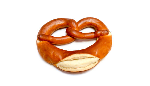 istock Bagel pretzel closeup isolated on white background 1098303838
