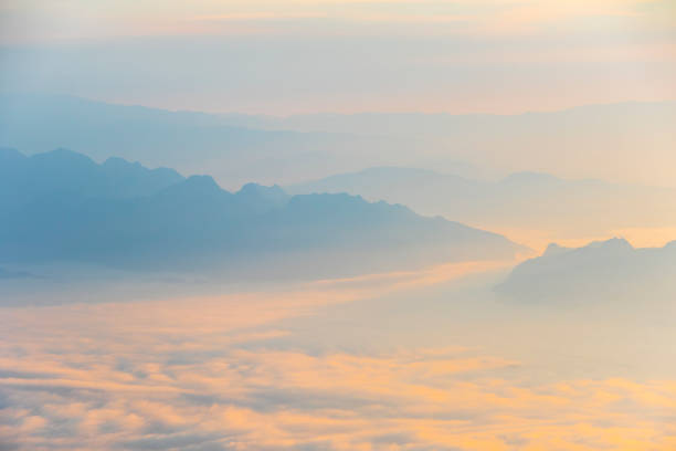 istock Landscape of mountain and mist. 1098310704