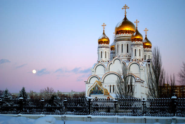 istock Winter view of the Transfiguration Cathedral 1098314534