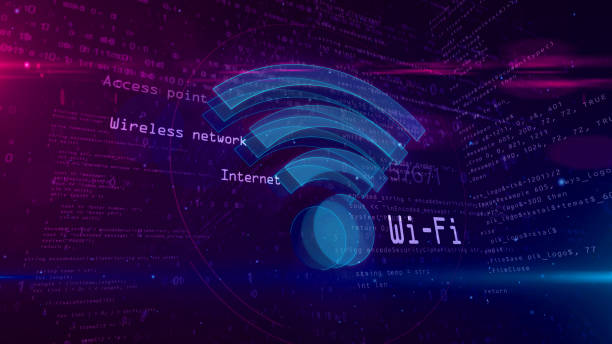 istock Wi-fi sign communication concept on digital background 3D illustration 1098315096