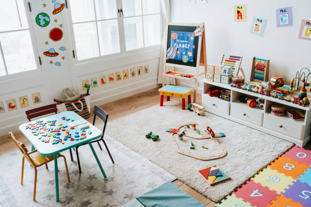 istock Interior design of a kindergarten classroom 1098323246
