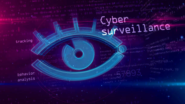 istock Cyber surveillance digital concept with spy eye 3D illustration 1098327830
