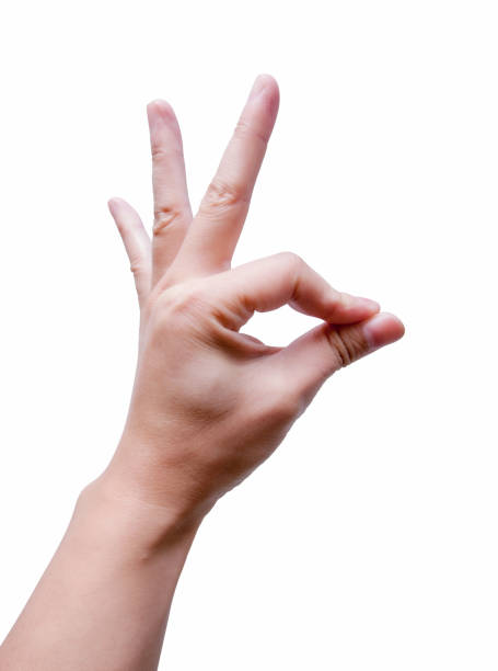 istock (Clipping path) Hand Sign isolated on white background 1098331530