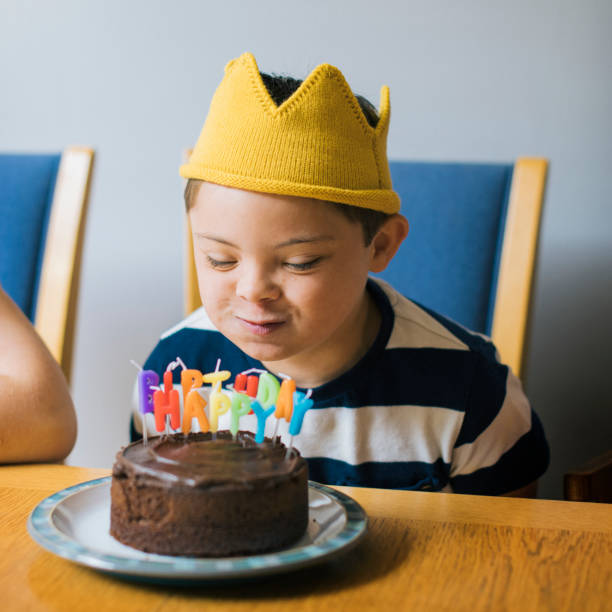istock Cute boy celebrating his birthday 1098336626