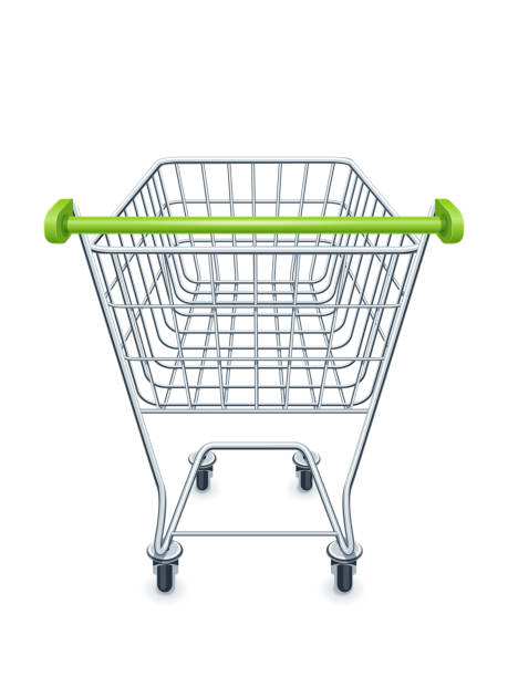 istock Shopping cart for supermarket products. 1098342792